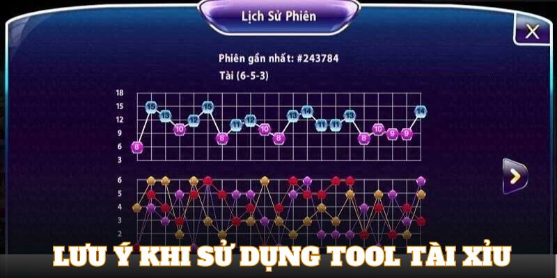 Các lưu ý quan trọng khi sử dụng Tool tài xỉu